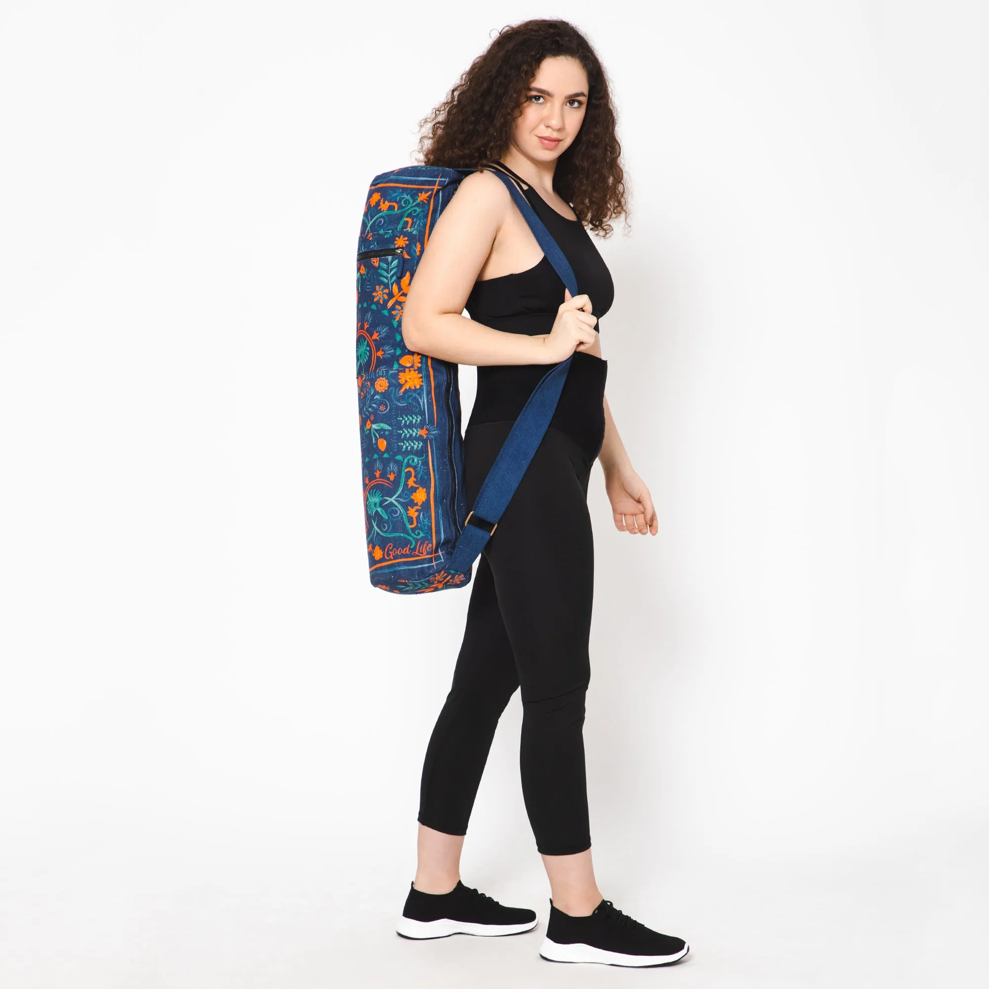 Good Life Yoga Mat Bag - Cobalt Orange