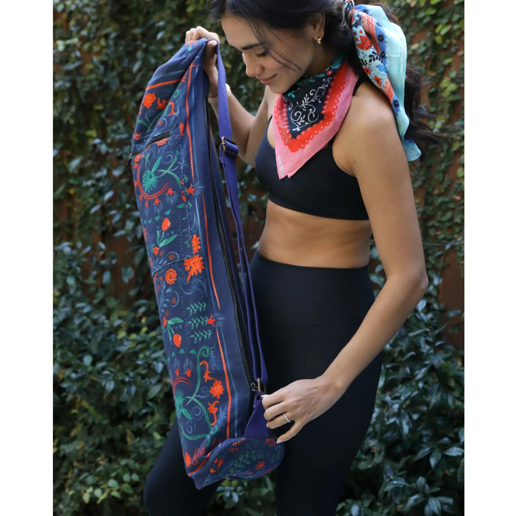 Good Life Yoga Mat Bag - Cobalt Orange