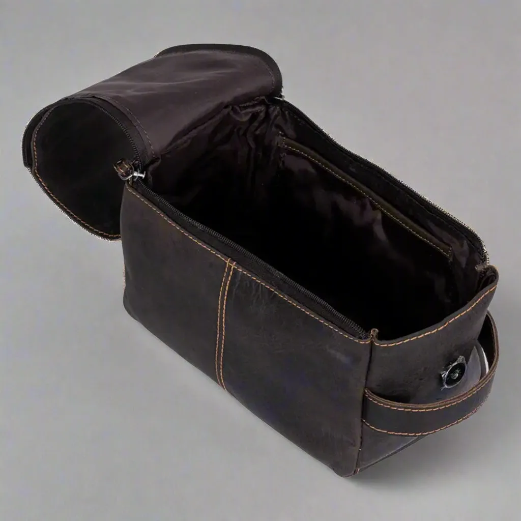 Greenwood Leather Darwin Travel Wash Bag