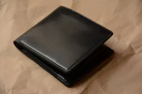 Handmade US Horween Shell Cordovan Leather Short Bi-Folder Wallet