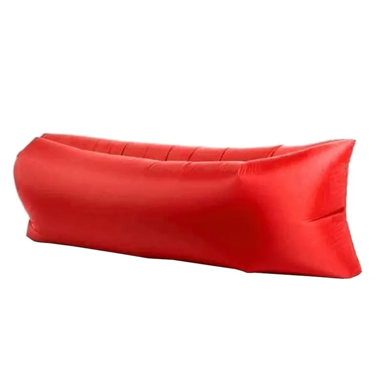 Inflatable Lounger for Camping, Fishing, and Beach, Air Bag Sofa, 72.8 x 29.5 x 19.7 inches (Red)