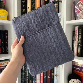 It’s Sweater Weather - Indigo -  Zippered Book Sleeve