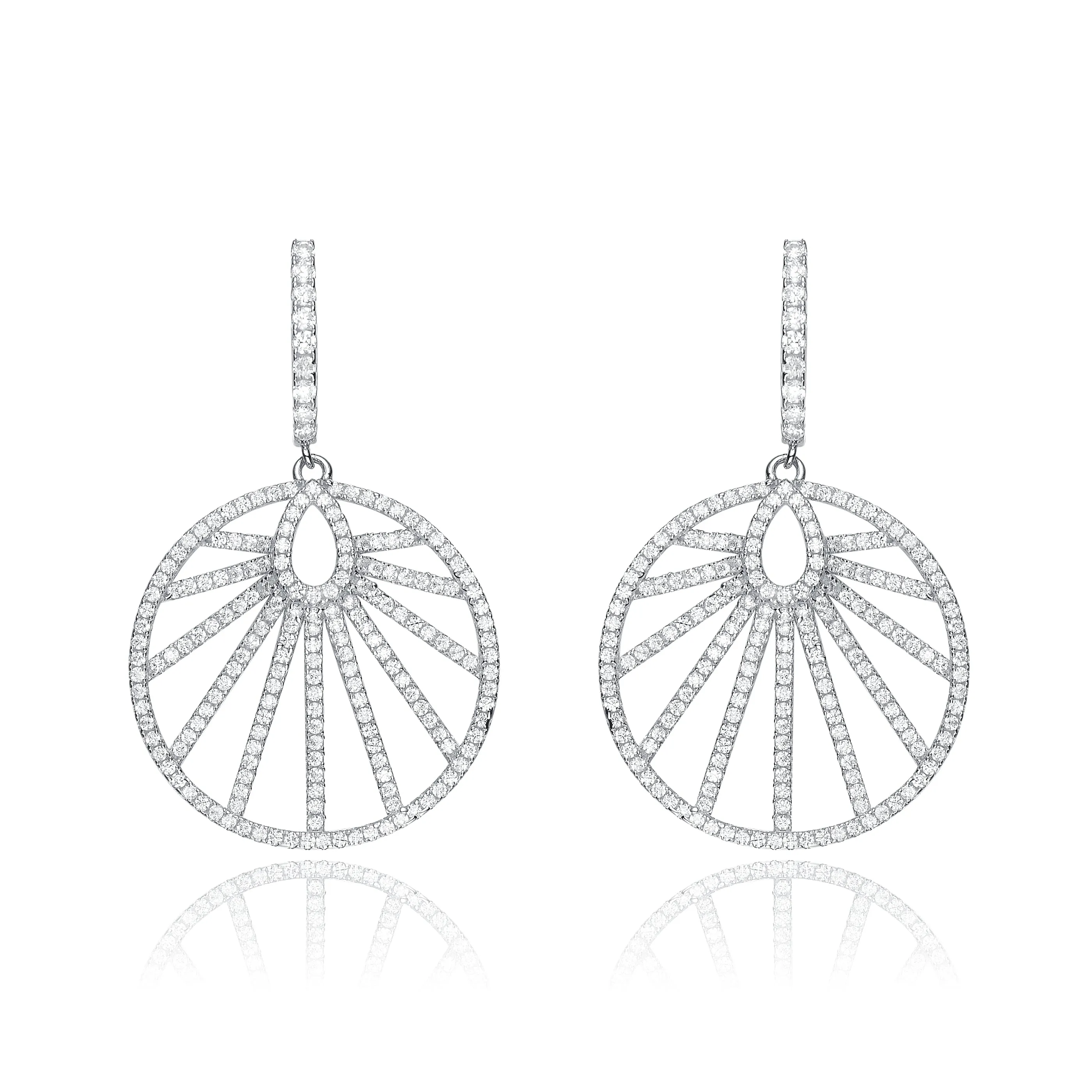 Juliette Circle Drop Earrings