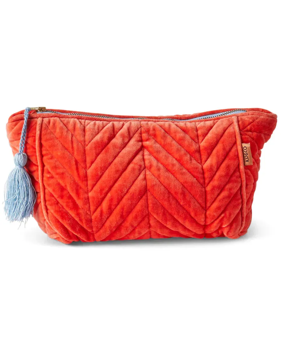 Kip & Co - Velvet Toiletry Bag (Life Unhurried)