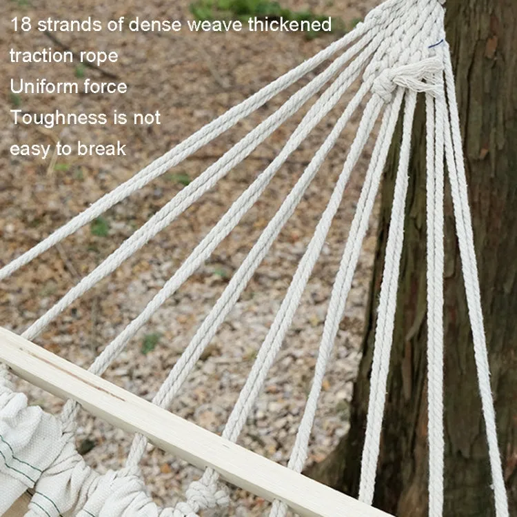 KLY829 Camping Indoor Hammock Outdoor Swing, Style: Width 1m Anti-rollover Beige