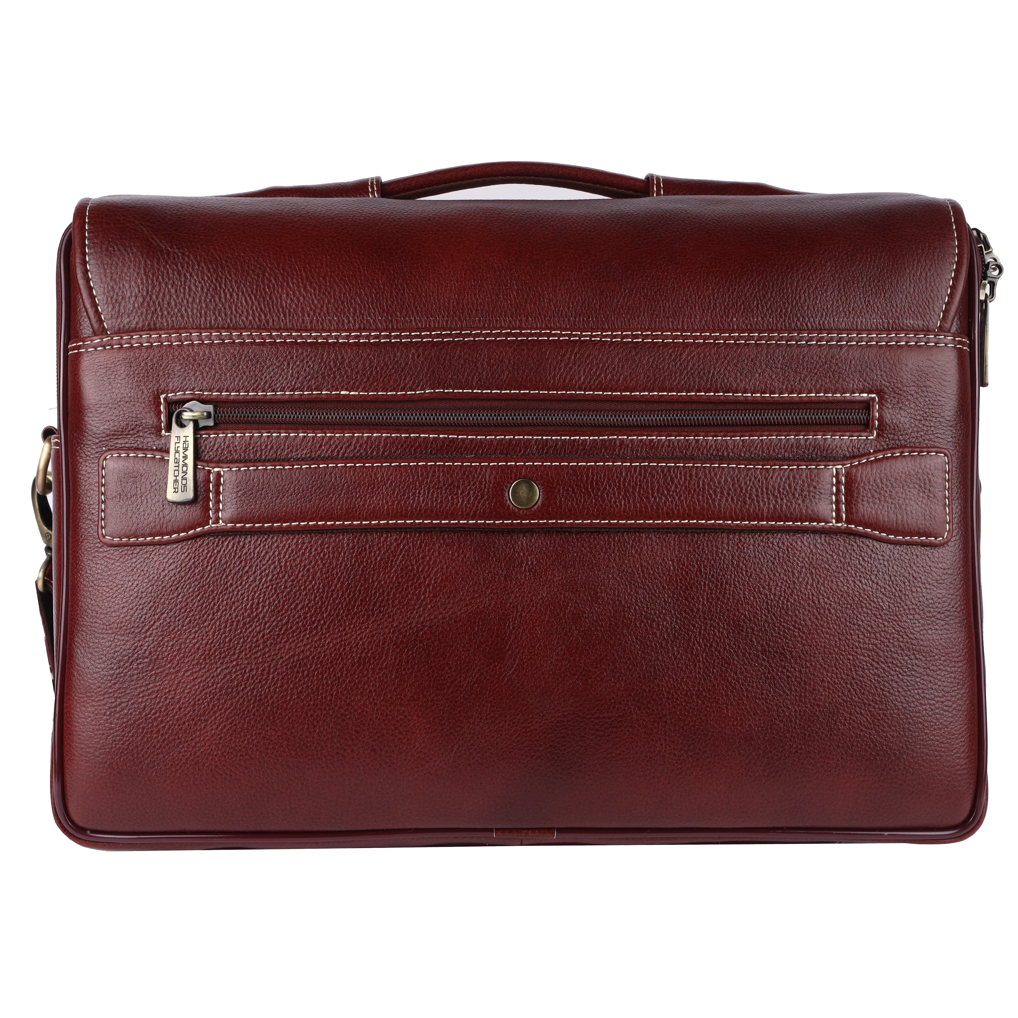 Laptop Bag for Men - Genuine Leather Office Bag, Brown Messenger Bag - Fits 14/15.6/16 Inch Laptop -