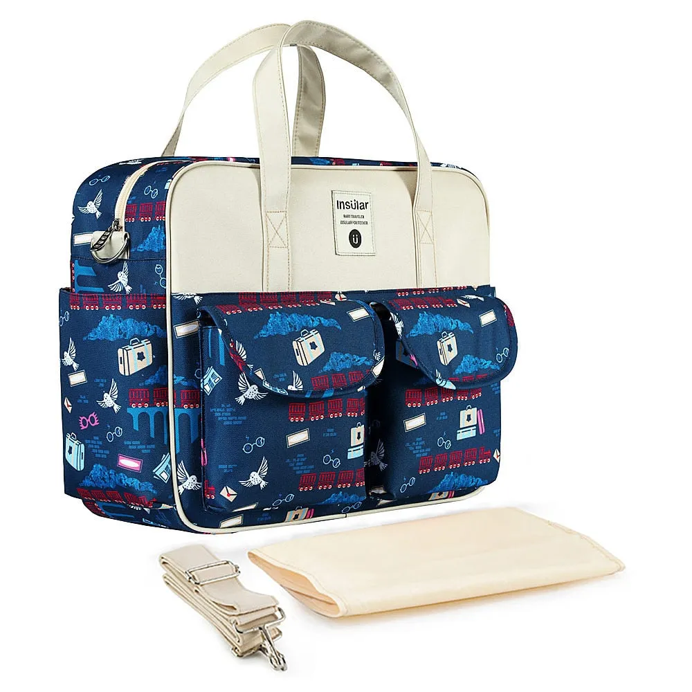 Large Capacity Waterproof Nappy Bag With Multiple Compartments