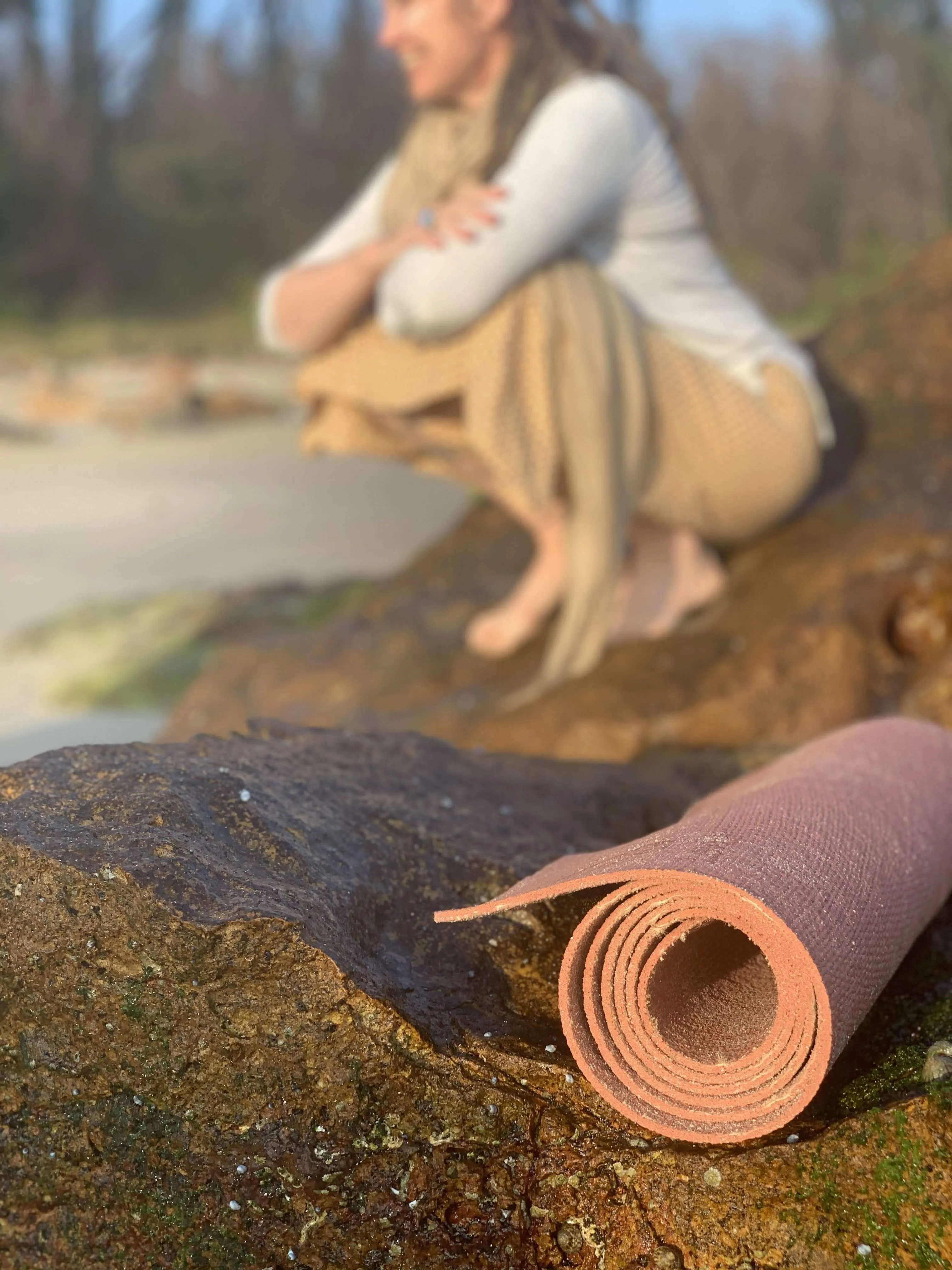 LovEarth Ochre Travel Yoga Mat Without Bag