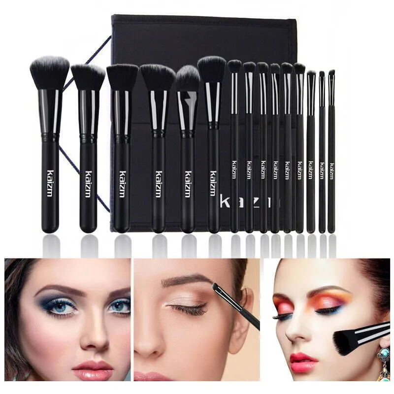 LovelyRLovely 15Pcs Makeup Brush Set With Bag