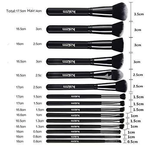 LovelyRLovely 15Pcs Makeup Brush Set With Bag