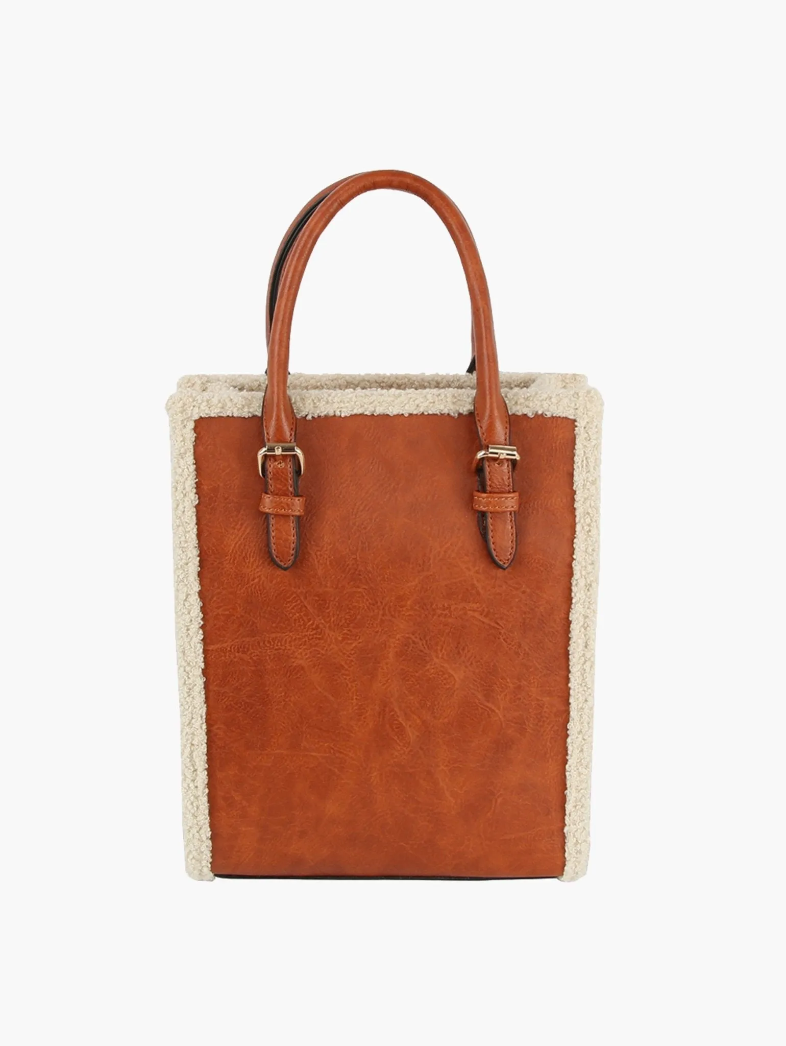 LQ327 Bianca Sherpa Lined Mini Tote/Satchel