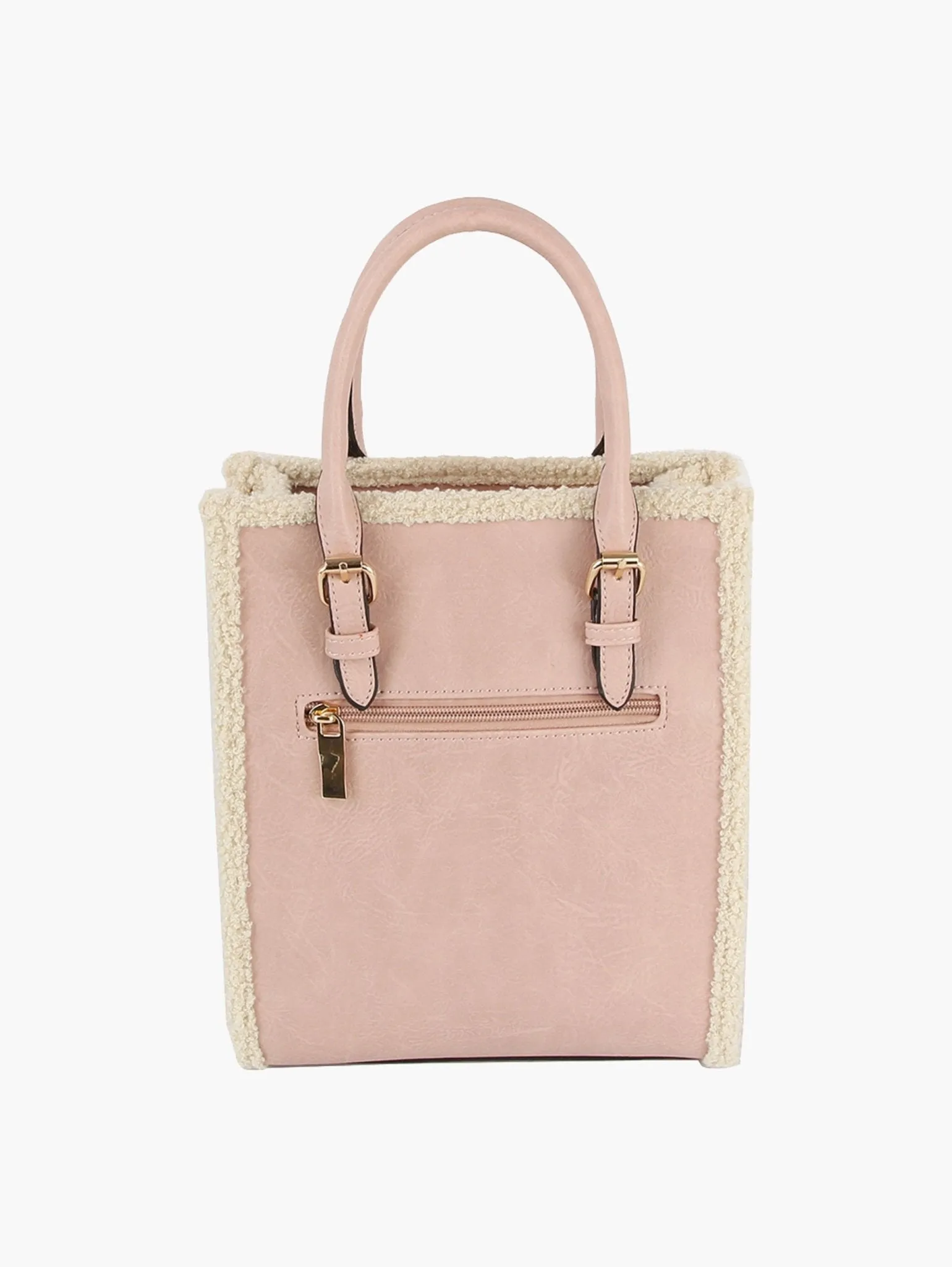 LQ327 Bianca Sherpa Lined Mini Tote/Satchel