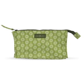 Makeup Bag Big - Geo Lime