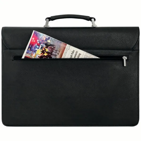 MBSN 141 Santhome GAYITI Smar T Office Bag with 15.6” Laptop Compartment (Black)