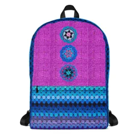 'Mermaid Queen' Crochet Print Backpack