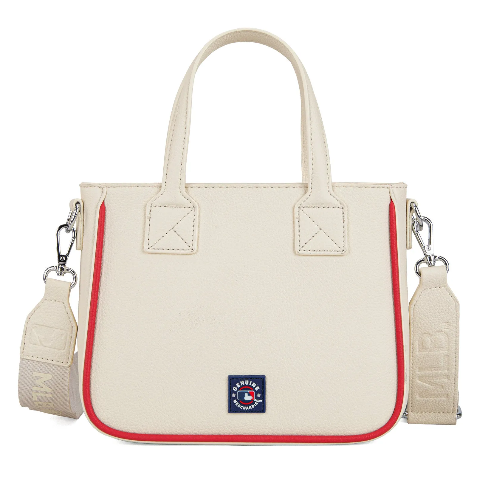 MLB-AB103  MLB Atlanta Braves  Team Tote/Crossbody with Baseball Coin Pouch