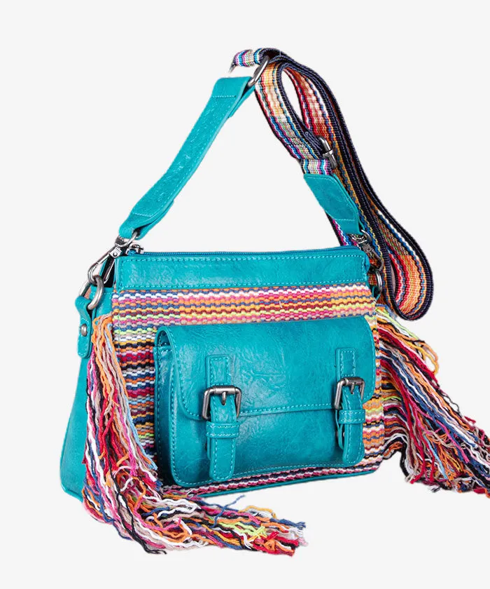 Montana West Knit Fringe Crossbody Bag