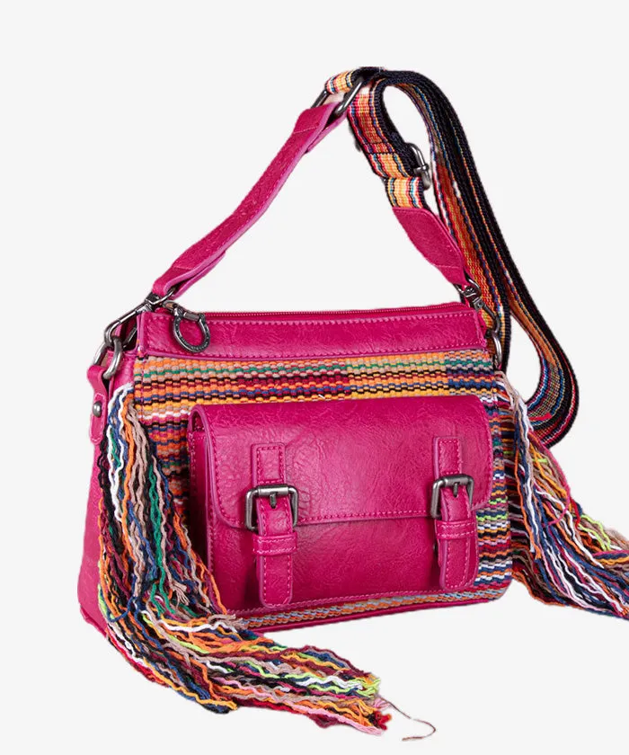 Montana West Knit Fringe Crossbody Bag