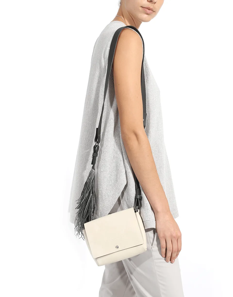 Nubuck Fringe Strap Crossbody