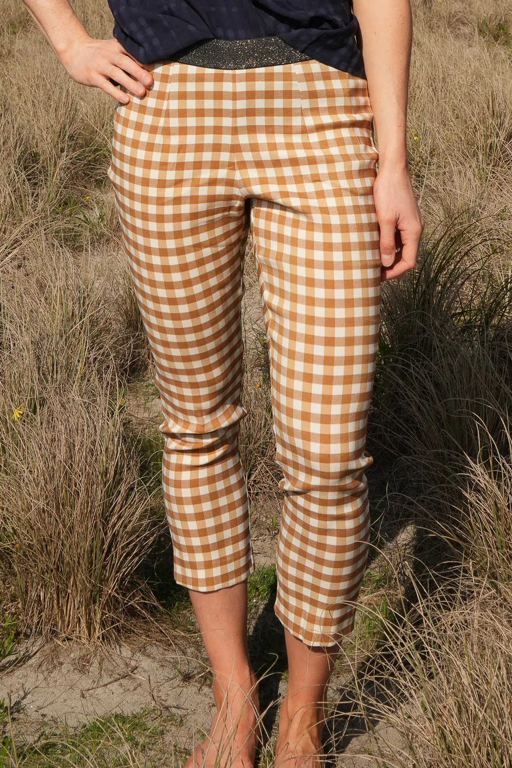 Orbit Jazz Pant - Tan Check