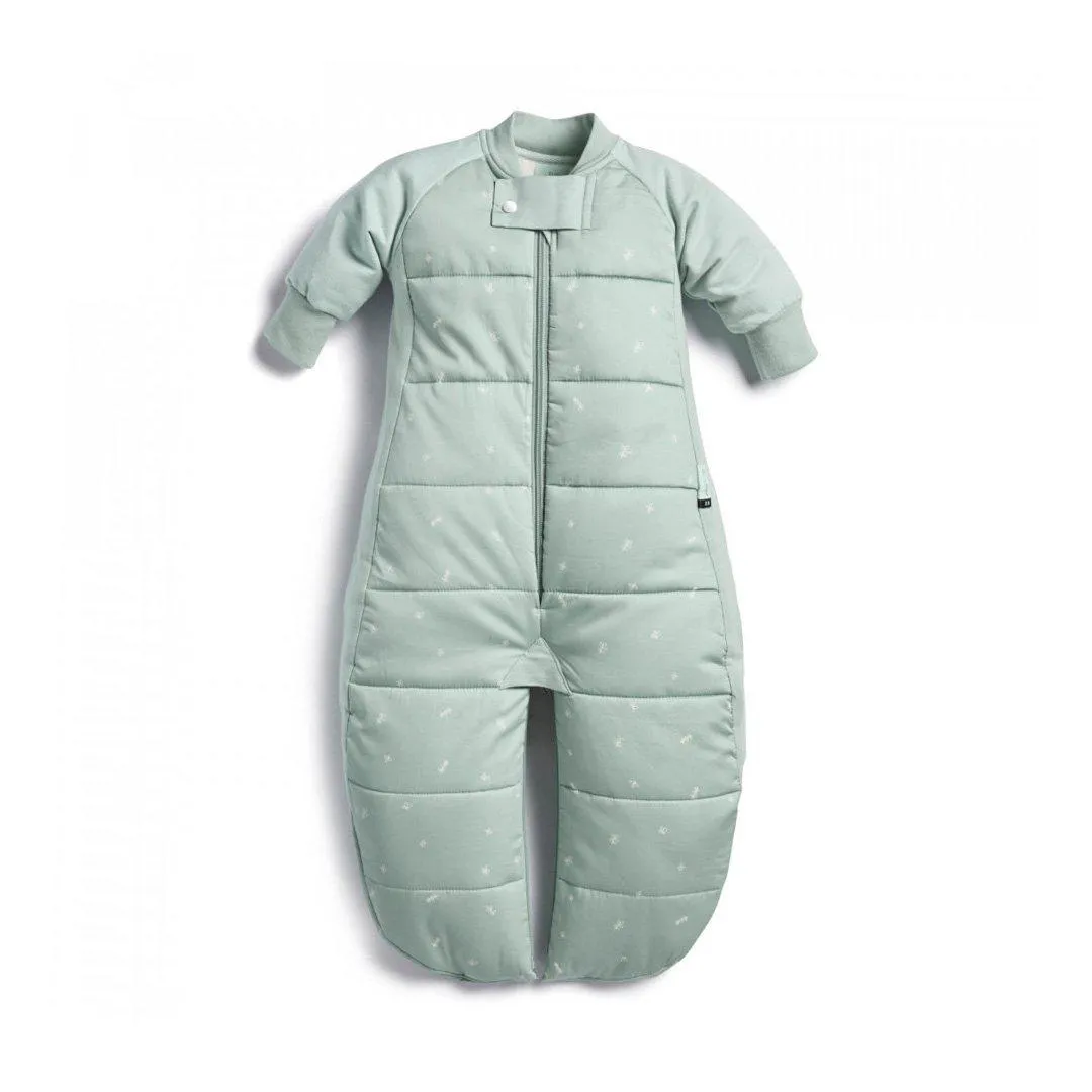 Outlet - ergoPouch Organic Winter Long Sleeved 2 in 1 Sleeping Suit Bag - Sage - 2.5 TOG