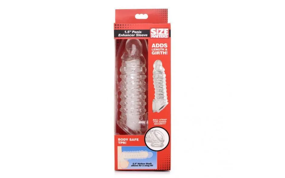 Penis Enhancer Sleeve 1.5in Clear