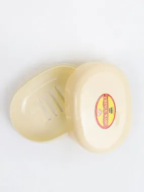 Plastic Soap Case / Soap Box with lid Cream