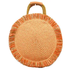 "Hazel" Round Fringe Handbag