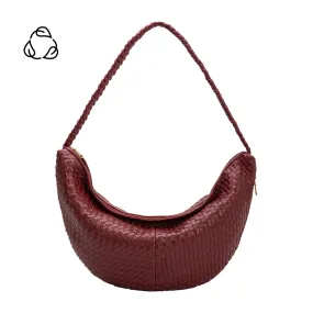 Raquel Cranberry XL Recycled Vegan Shoulder Bag - FINAL SALE