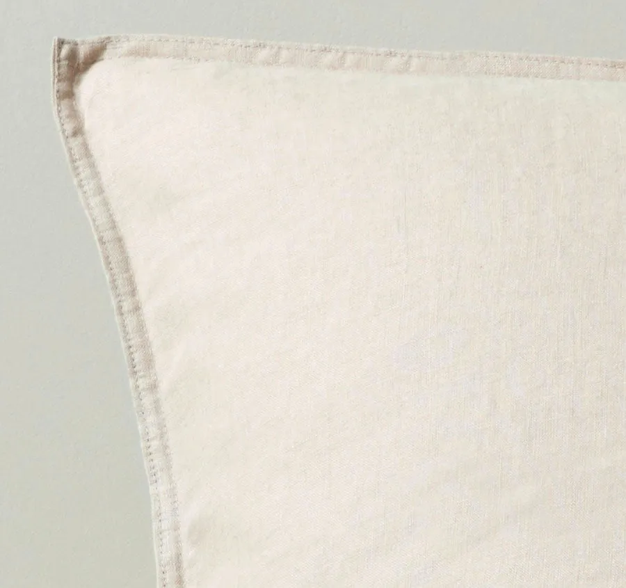 Ravello Linen European Pillowcase Pair Shell