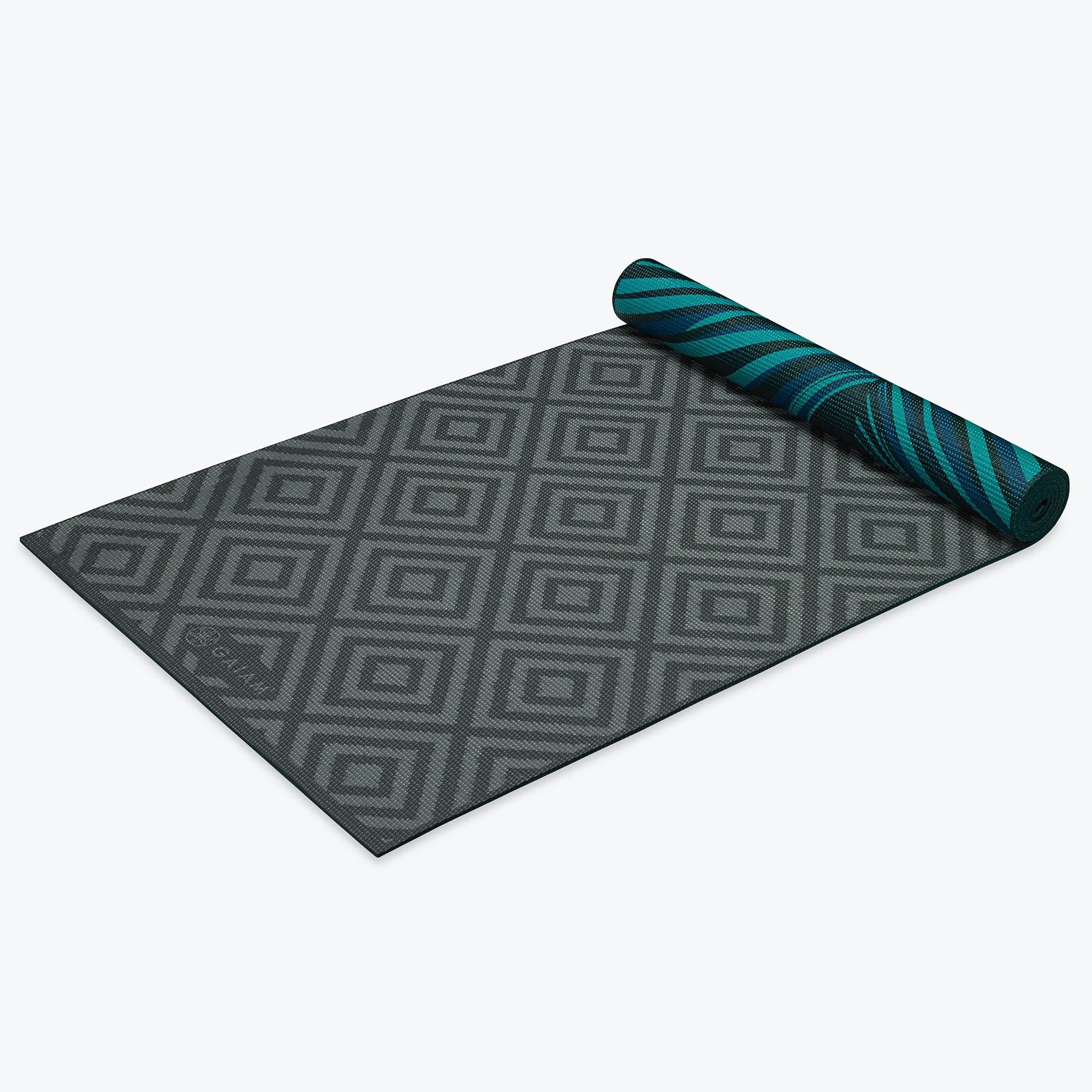 Reversible Geo Feather Yoga Mat (6mm)