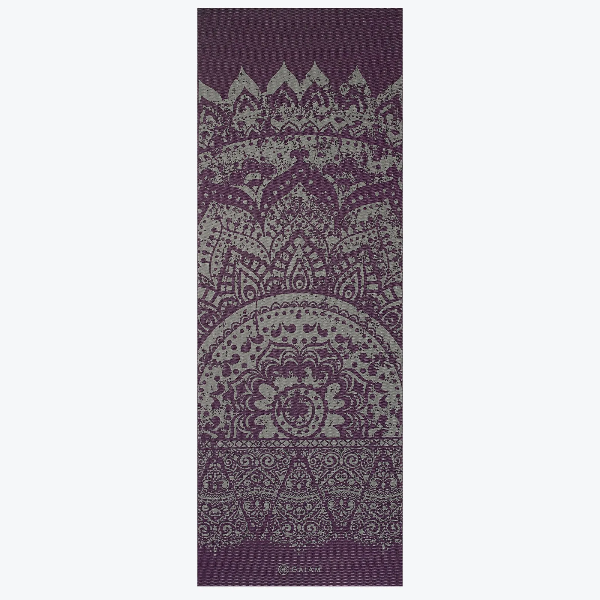 Reversible Plum Etching Yoga Mat (6mm)