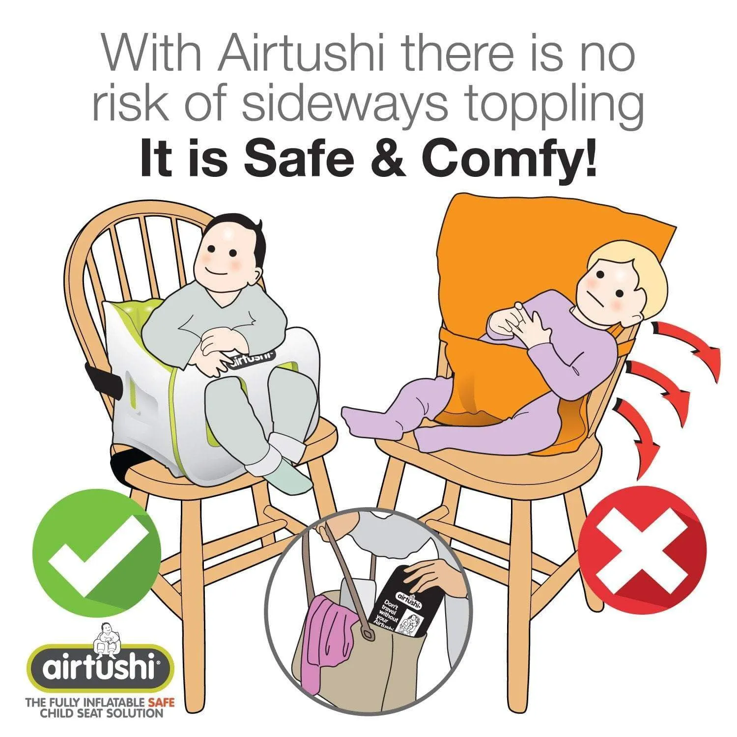 Roamwild Airtushi - The Inflatable Booster Seat