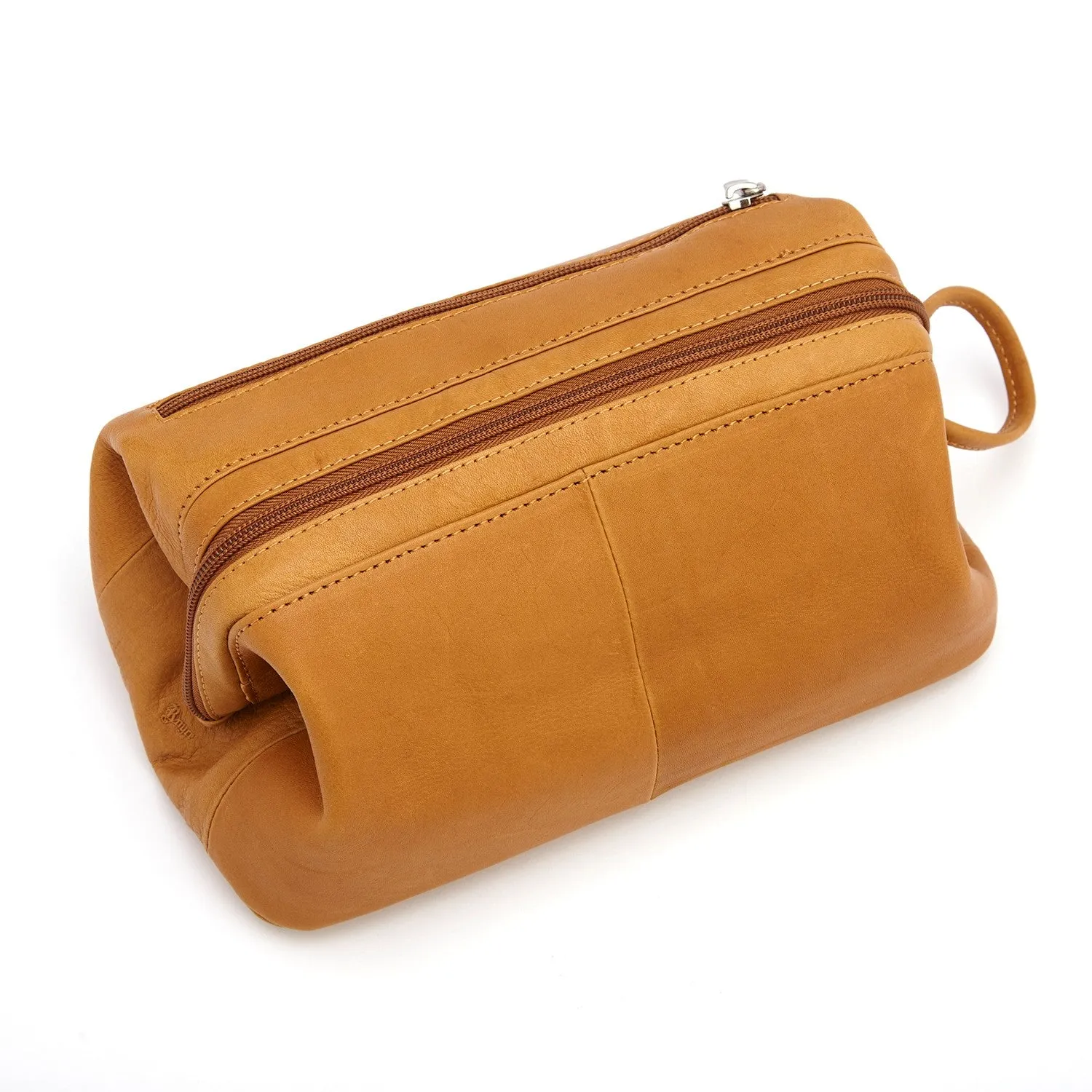 Royce New York Classic Leather Toiletry Bag