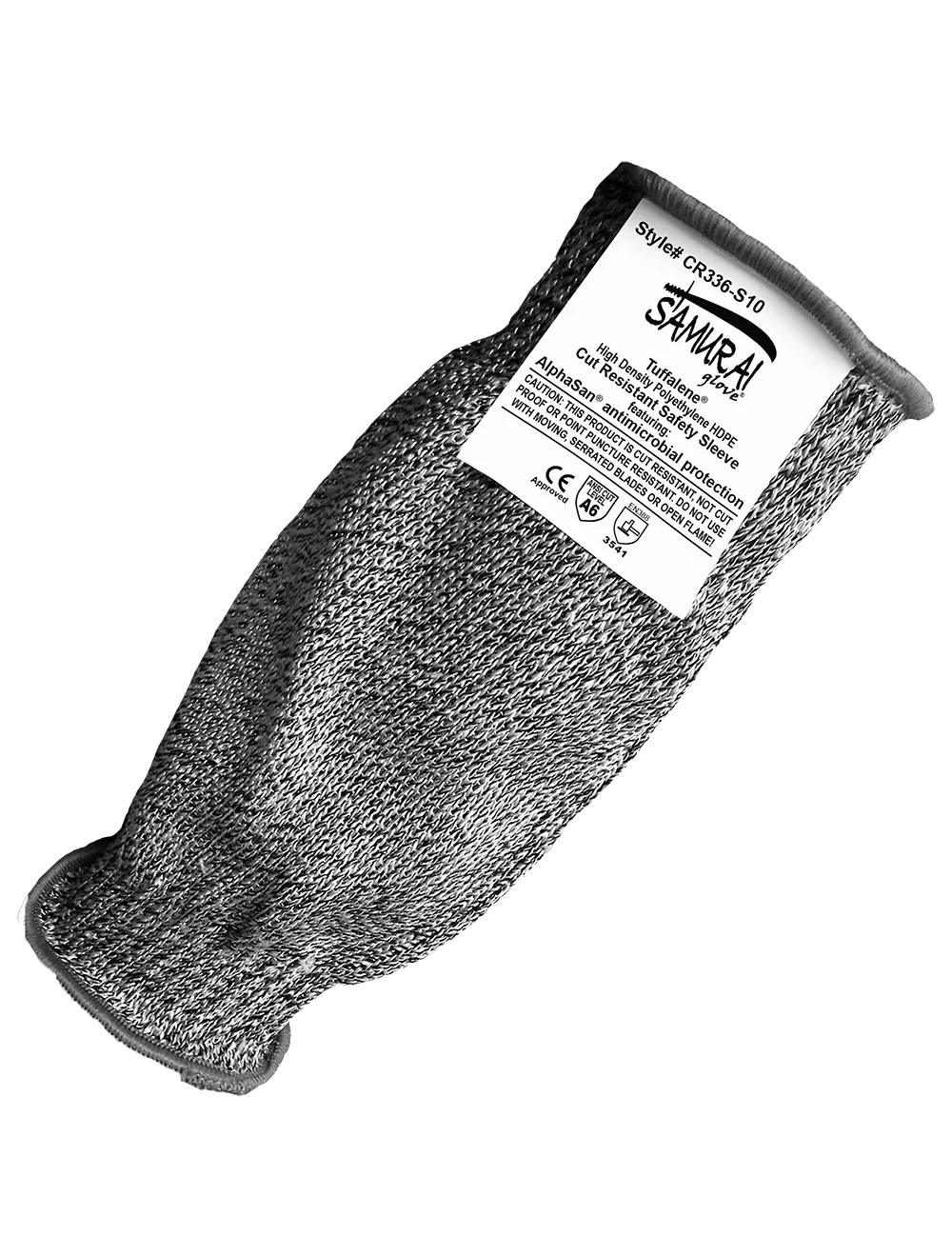 Samurai Glove® Tuffalene® Anti-Microbial 10-Inch Cut Resistant FDA Food Contact Compliant Sleeve - CR336-S10