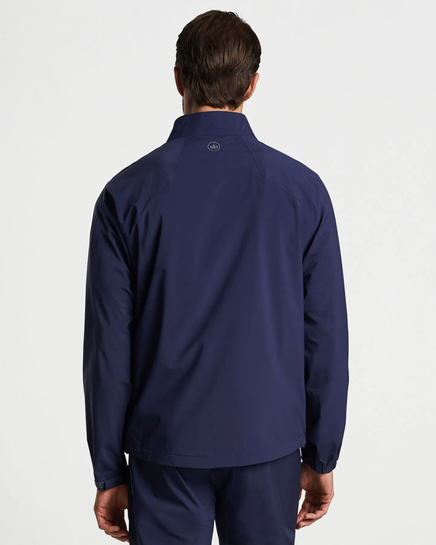 SHIELD HALF ZIP RAIN SHELL JACKET - NAVY