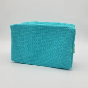 Teal Waffle Toiletry Bag