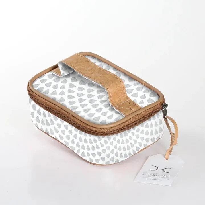 Thandana Laminated Fabric Single Toiletry Case