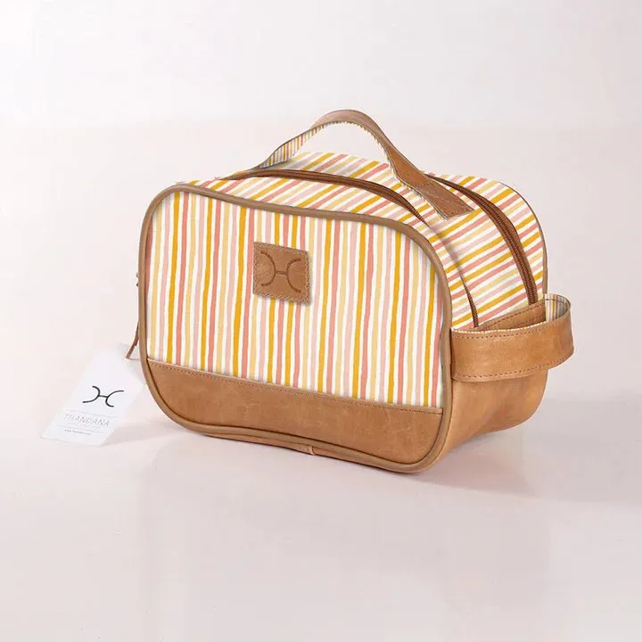 Thandana Laminated Fabric Vanity Bag