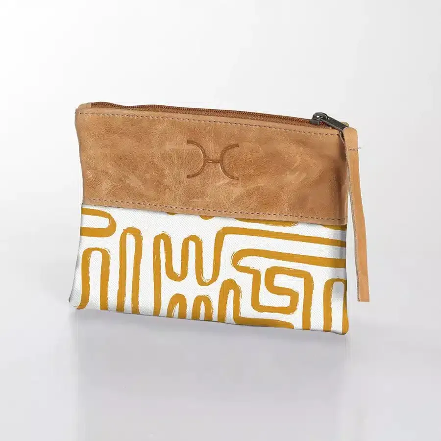 Thandana Laminated Fabric With Leather Pouch | New Designs