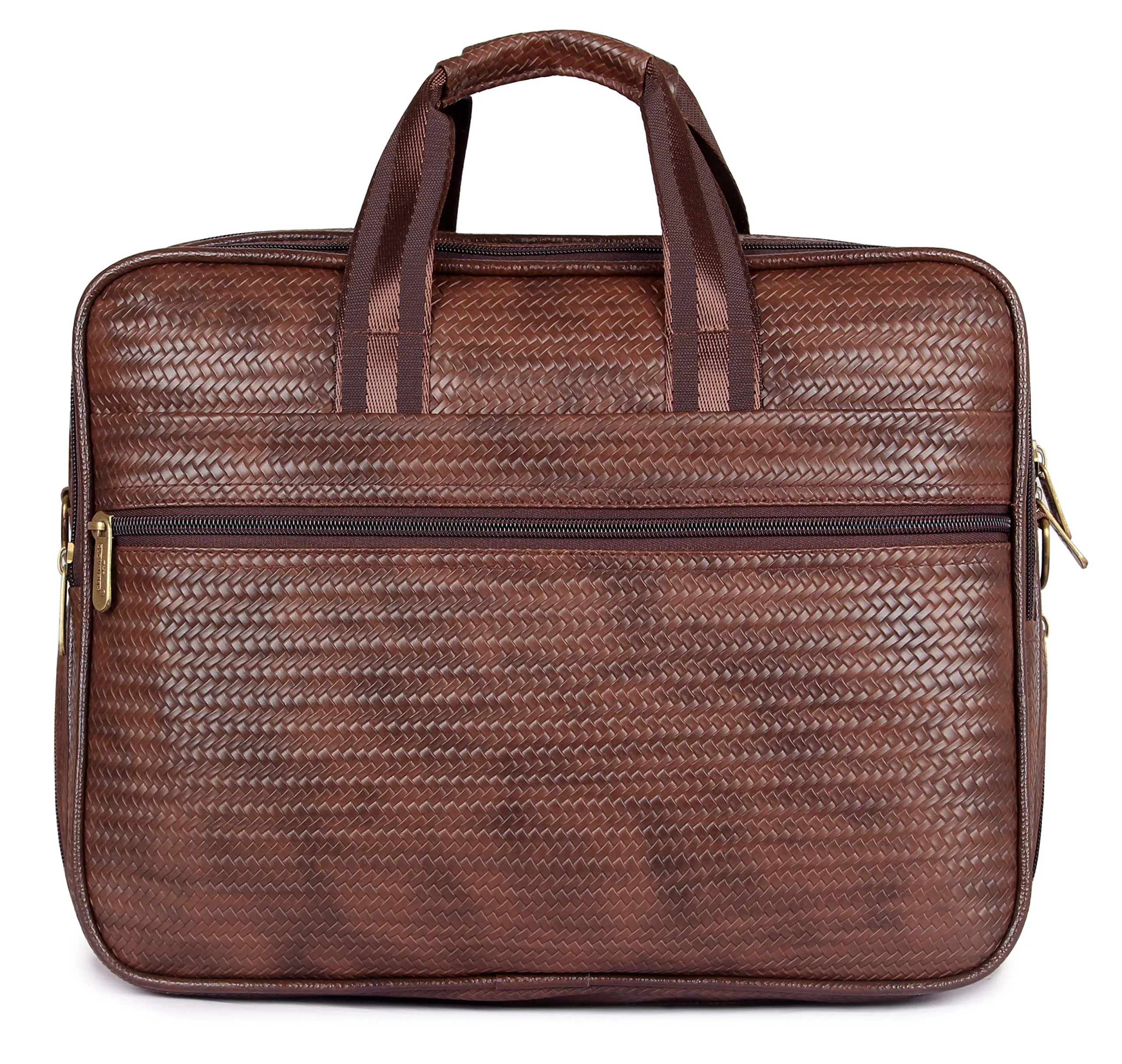 The Clownfish Mat Series 15.6 inch Laptop Briefcase (Chestnut Brown)