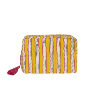 Toiletry Bag Multi Stripe Framboise