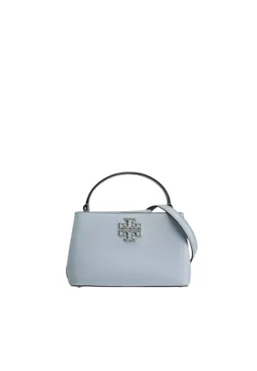 Tory Burch Britten Crossbody Micro Satchel In Blue Mist 145357