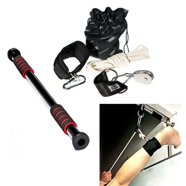 Traditional Martial Art / TKD / Muay Thai / MMA Leg Stretcher Pulley / Chin Pull Up Bar Set (FE012b) !!