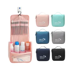 Travel waterproof cosmetic bag hook toiletry bag hanging portable toiletry bag travel skin care product storage bag