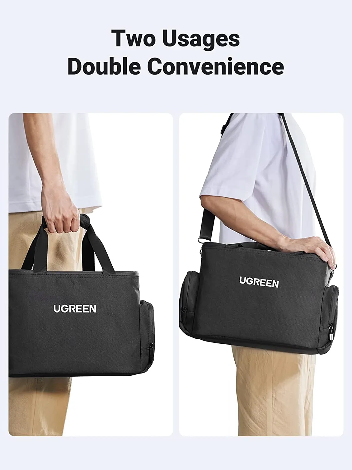 UGREEN 15236 Hard Carrying Case Bag for PowerRoam 600 Portable Power Station Black New