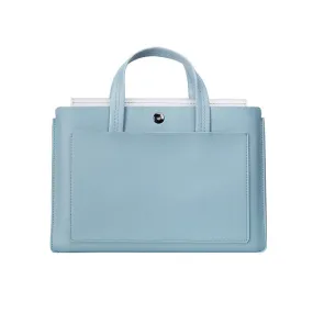 Vegan Laptop Bag Office Bag Business Briefcase Liner Organizer Color Baby Blue in Size 13.3” / 14” / 15.6”