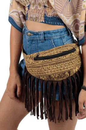 Vintage Fringe Cotton Boho Hip Pack