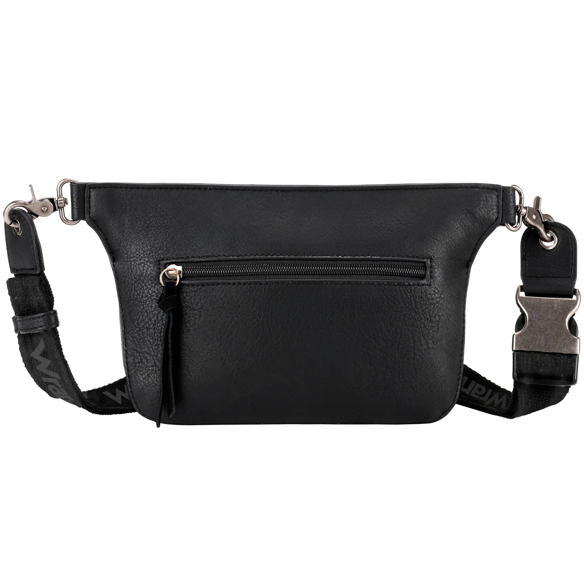 WG73-8194  Wrangler Fringe  Fanny Pack Belt Bag Sling Bag - Black