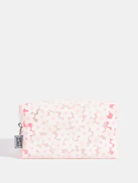 White Daisy Makeup Bag